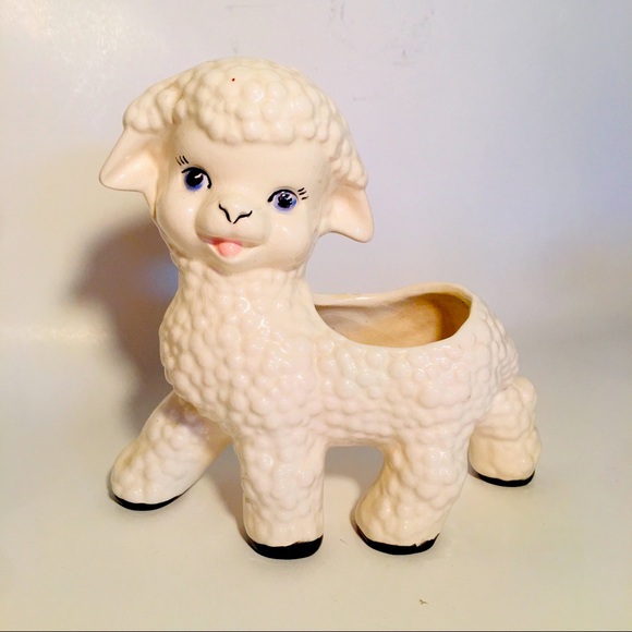 Vintage Lamb Planter - Picture 1 of 5